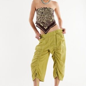 Ruched Gaucho pull on pants by Free People